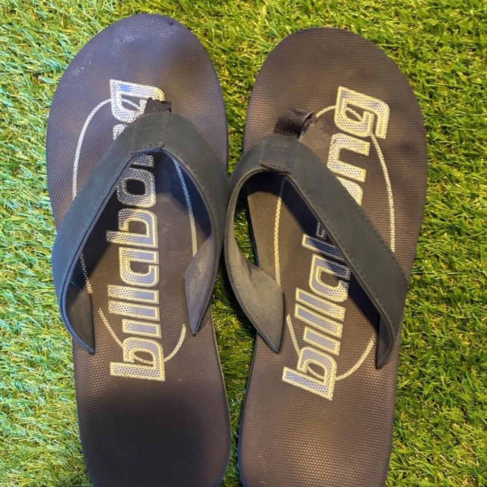 Billabong Men's Black and Navy Flipflops
